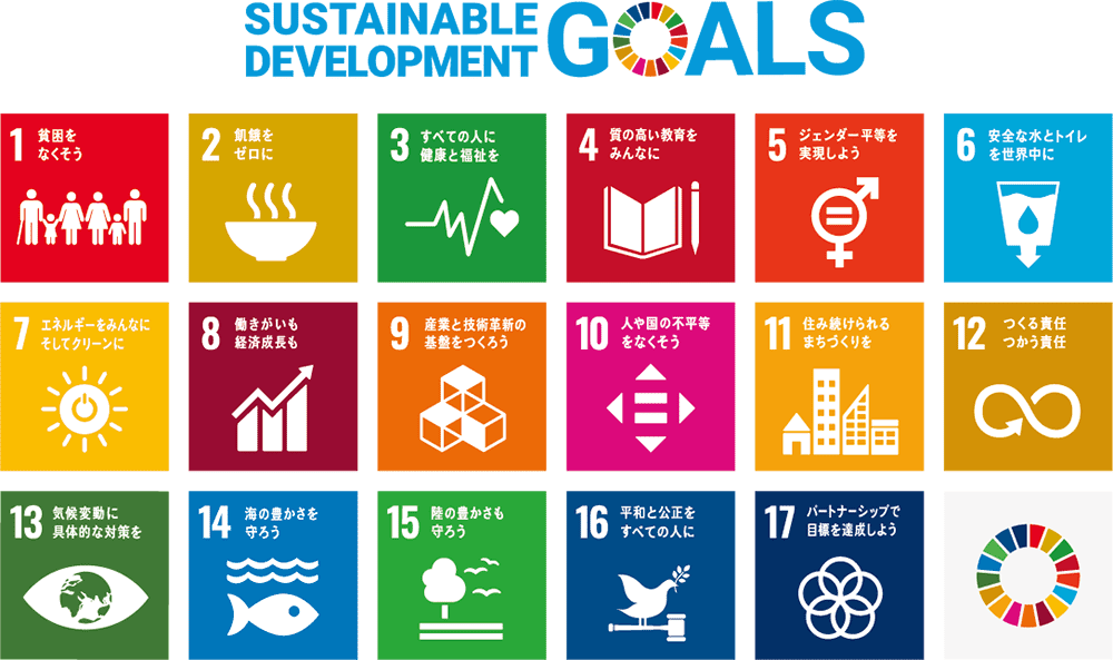 SDGsの17の目標一覧